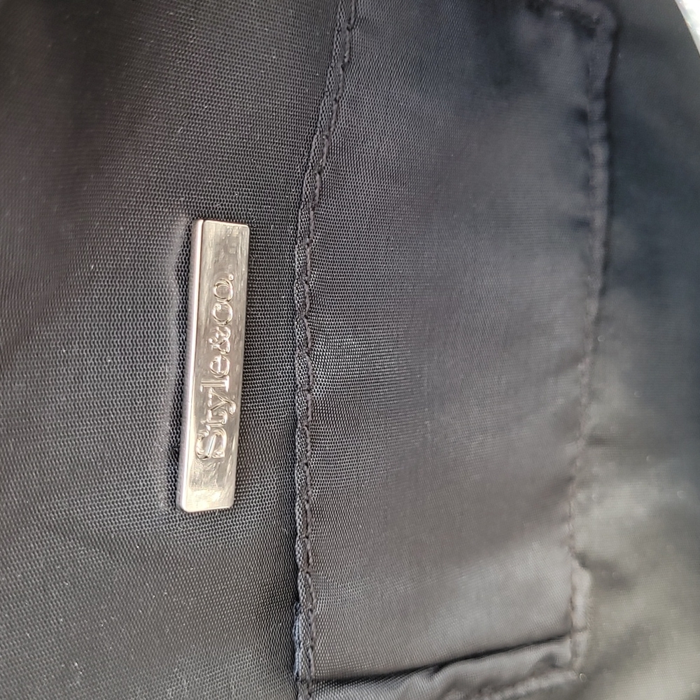 Style & Co Black Clutch Bag  NWOT - Picture 6 of 8